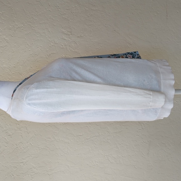 Old Navy White Button Down Cardigan Sweater & SHEIN Blue Top Bundle Size XS - Picture 4 of 12